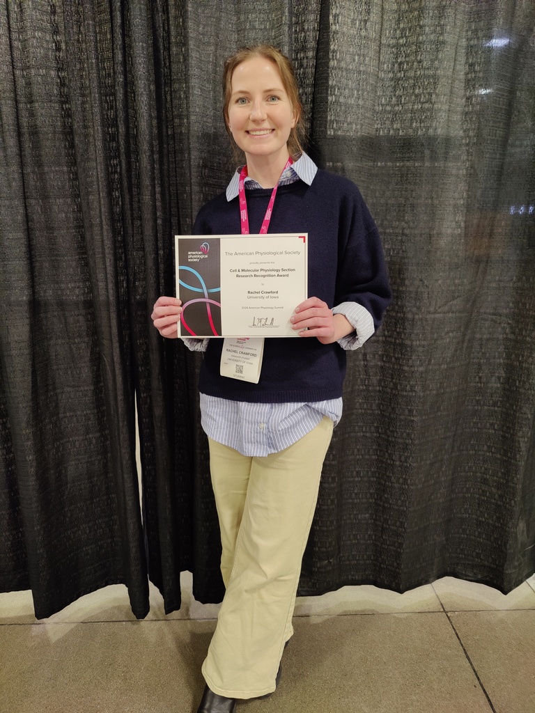 Rachel Recognition award-APS 